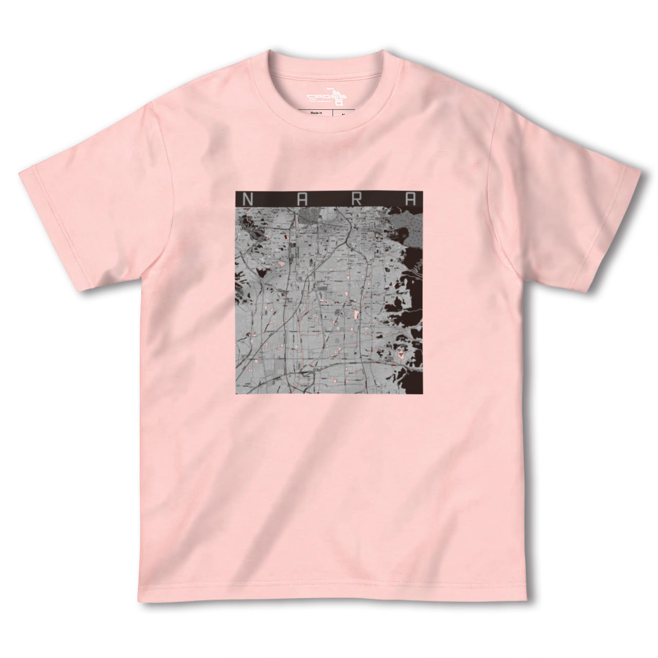 【奈良(奈良県)】地図柄ヘビーウェイトTシャツ