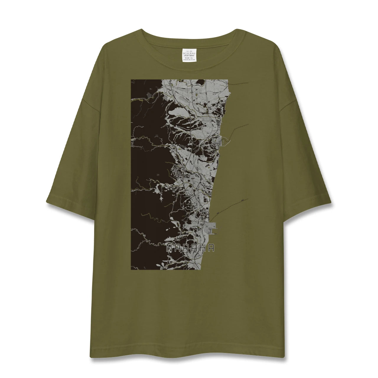 【楢葉(福島県)】地図柄ビッグシルエットTシャツ