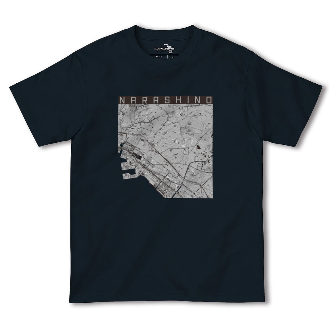 【習志野2(千葉県)】地図柄ヘビーウェイトTシャツ
