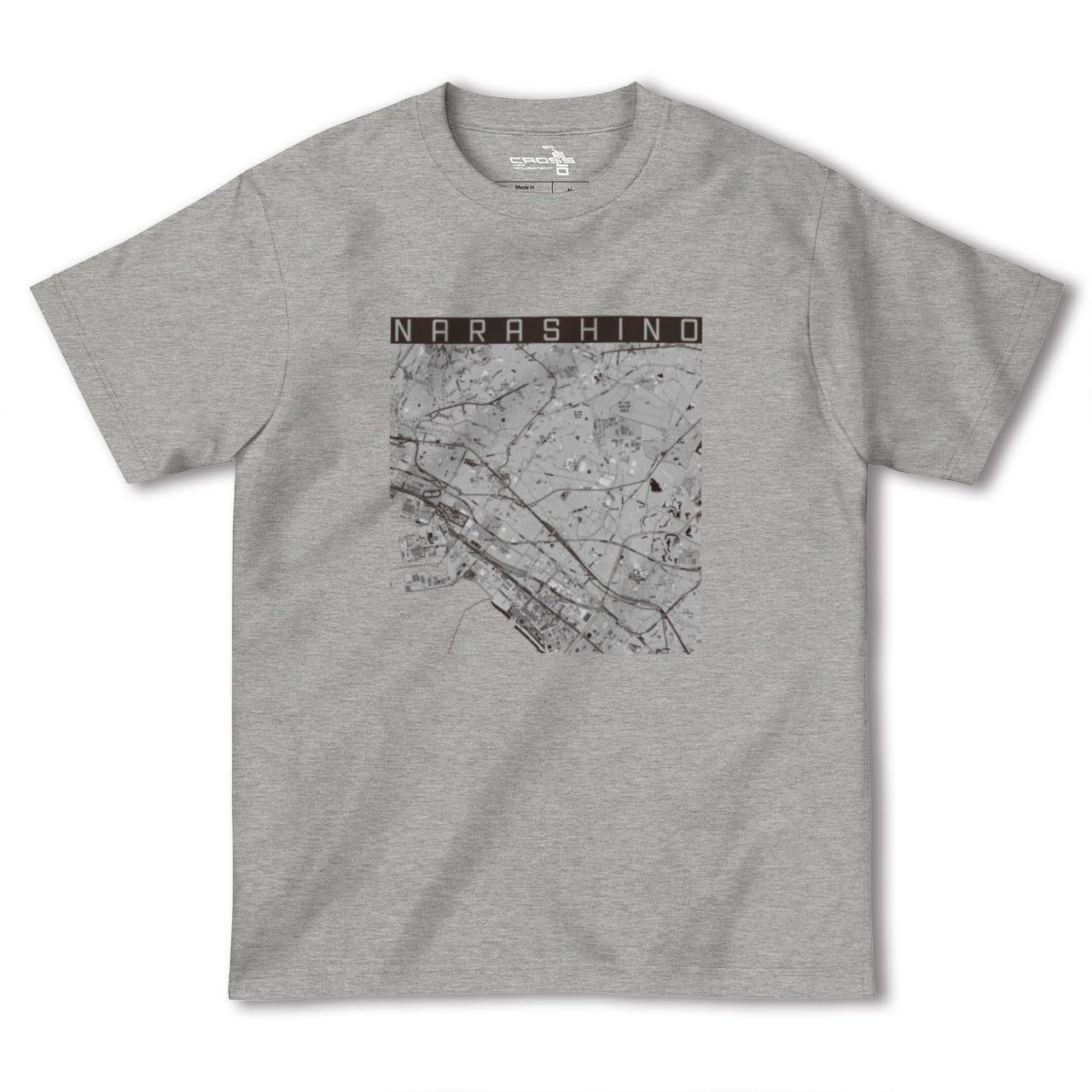 【習志野2(千葉県)】地図柄ヘビーウェイトTシャツ