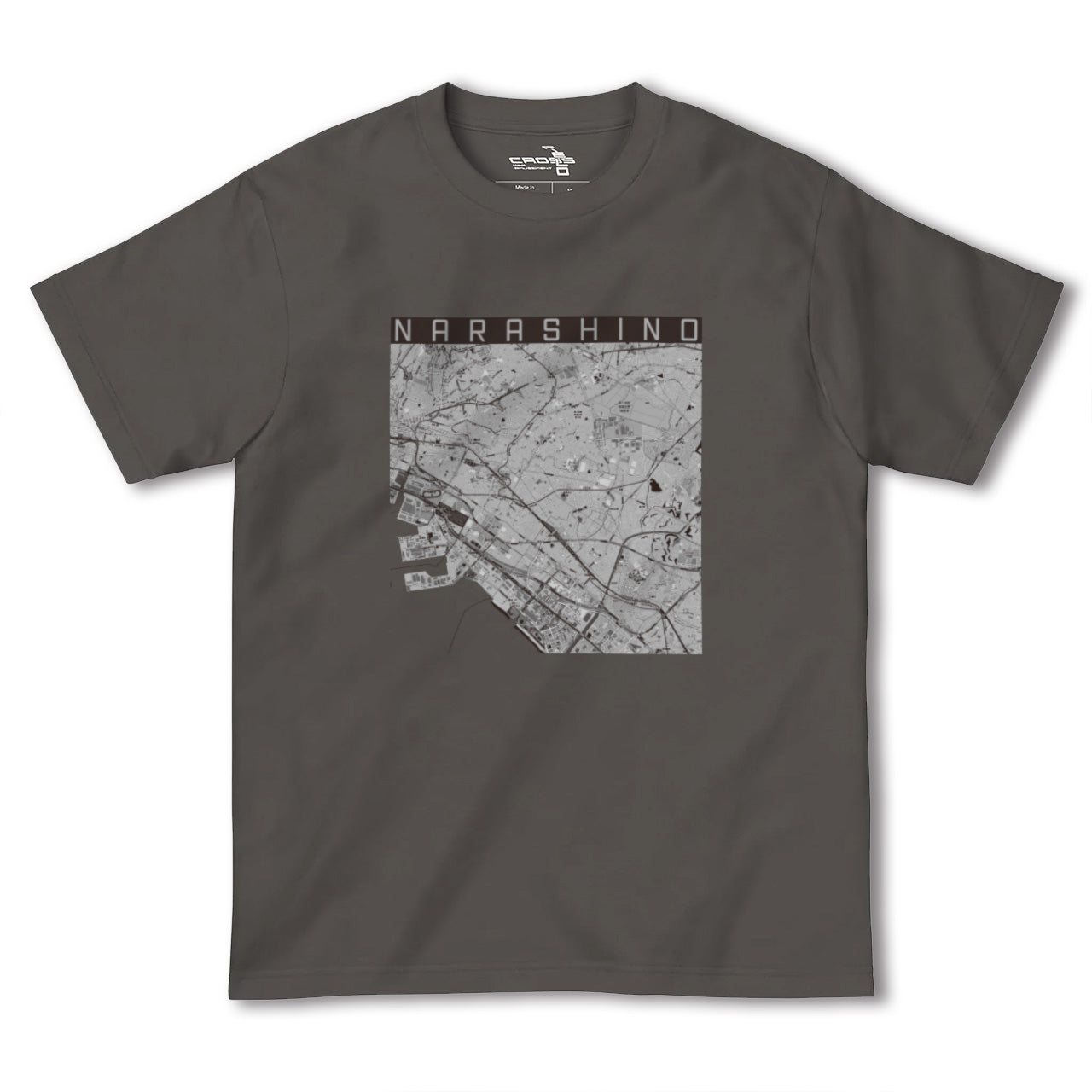 【習志野2(千葉県)】地図柄ヘビーウェイトTシャツ