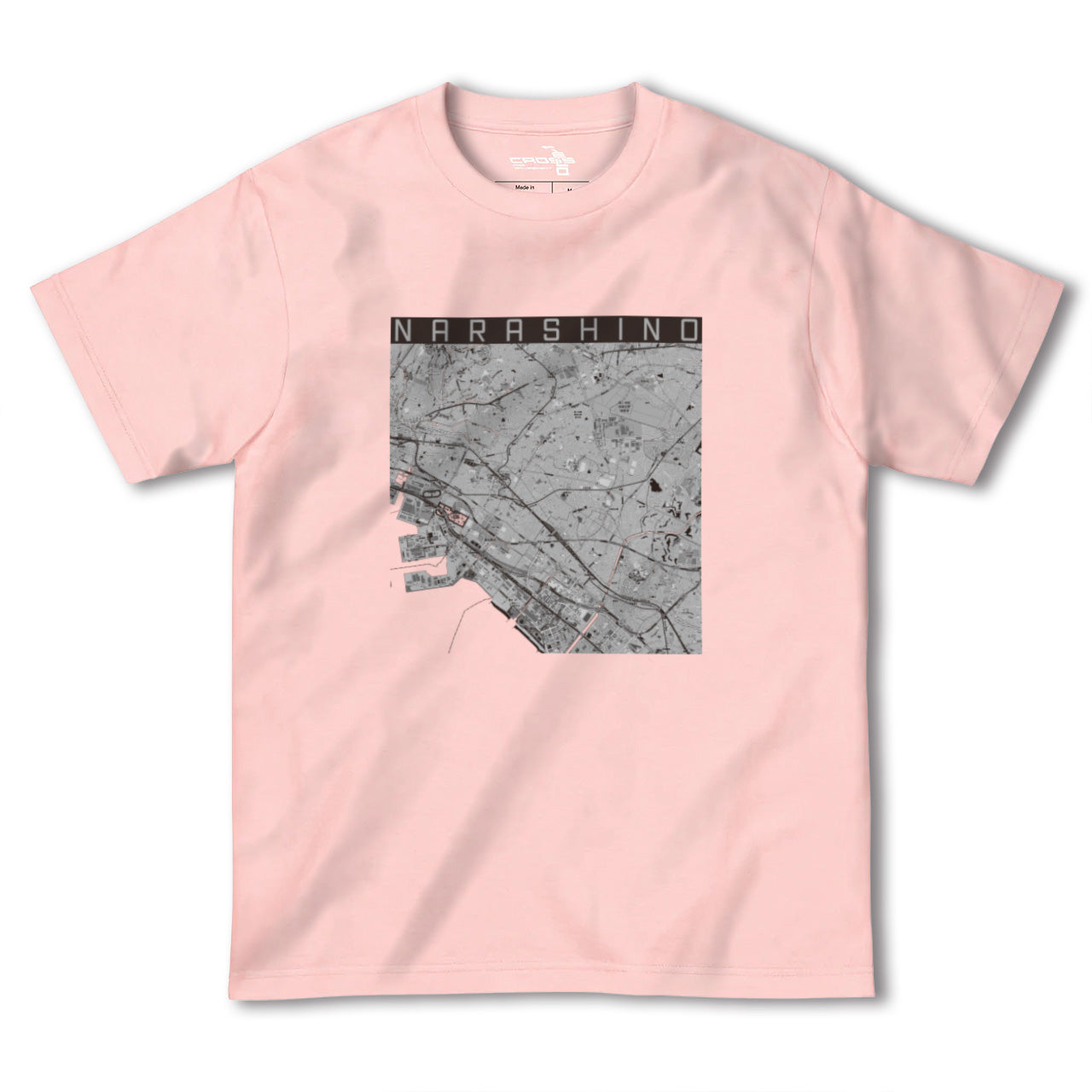 【習志野2(千葉県)】地図柄ヘビーウェイトTシャツ