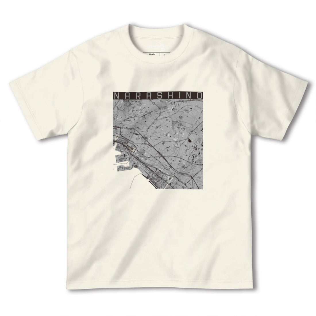【習志野2(千葉県)】地図柄ヘビーウェイトTシャツ
