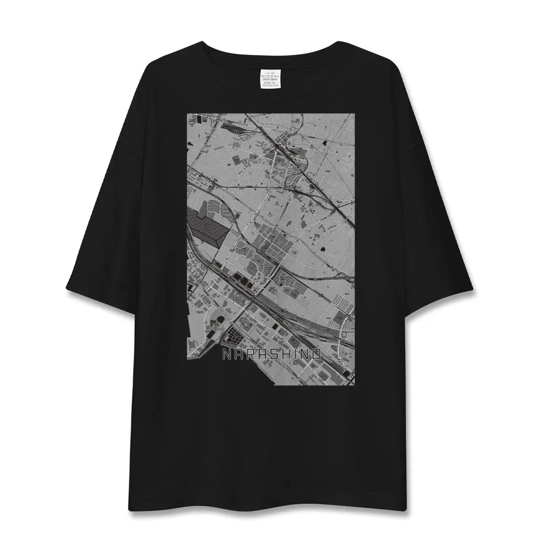 【習志野(千葉県)】地図柄ビッグシルエットTシャツ