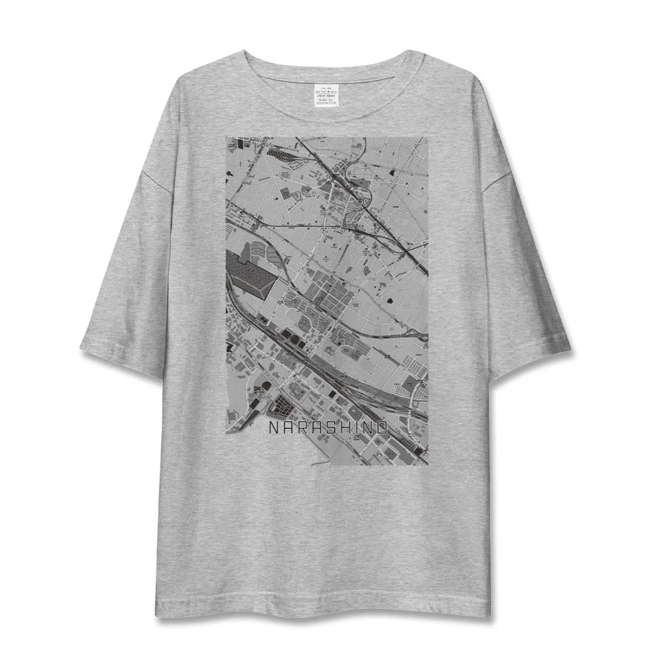 【習志野(千葉県)】地図柄ビッグシルエットTシャツ