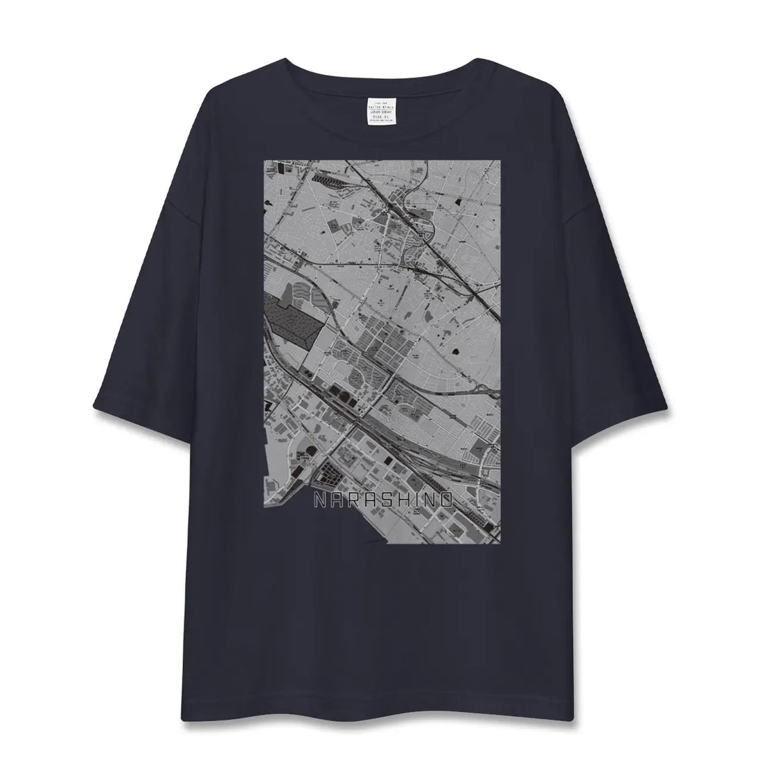 【習志野(千葉県)】地図柄ビッグシルエットTシャツ
