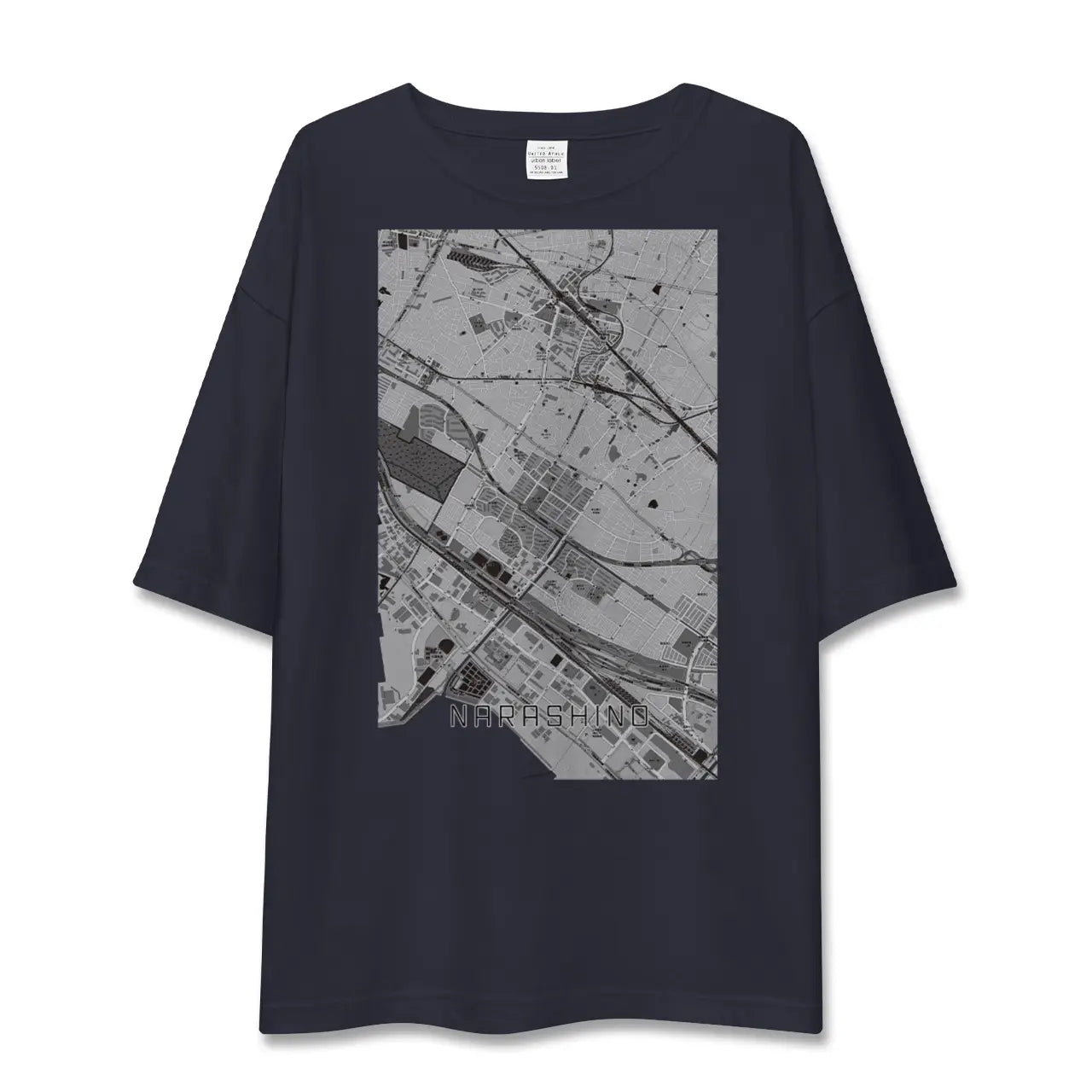 【習志野(千葉県)】地図柄ビッグシルエットTシャツ