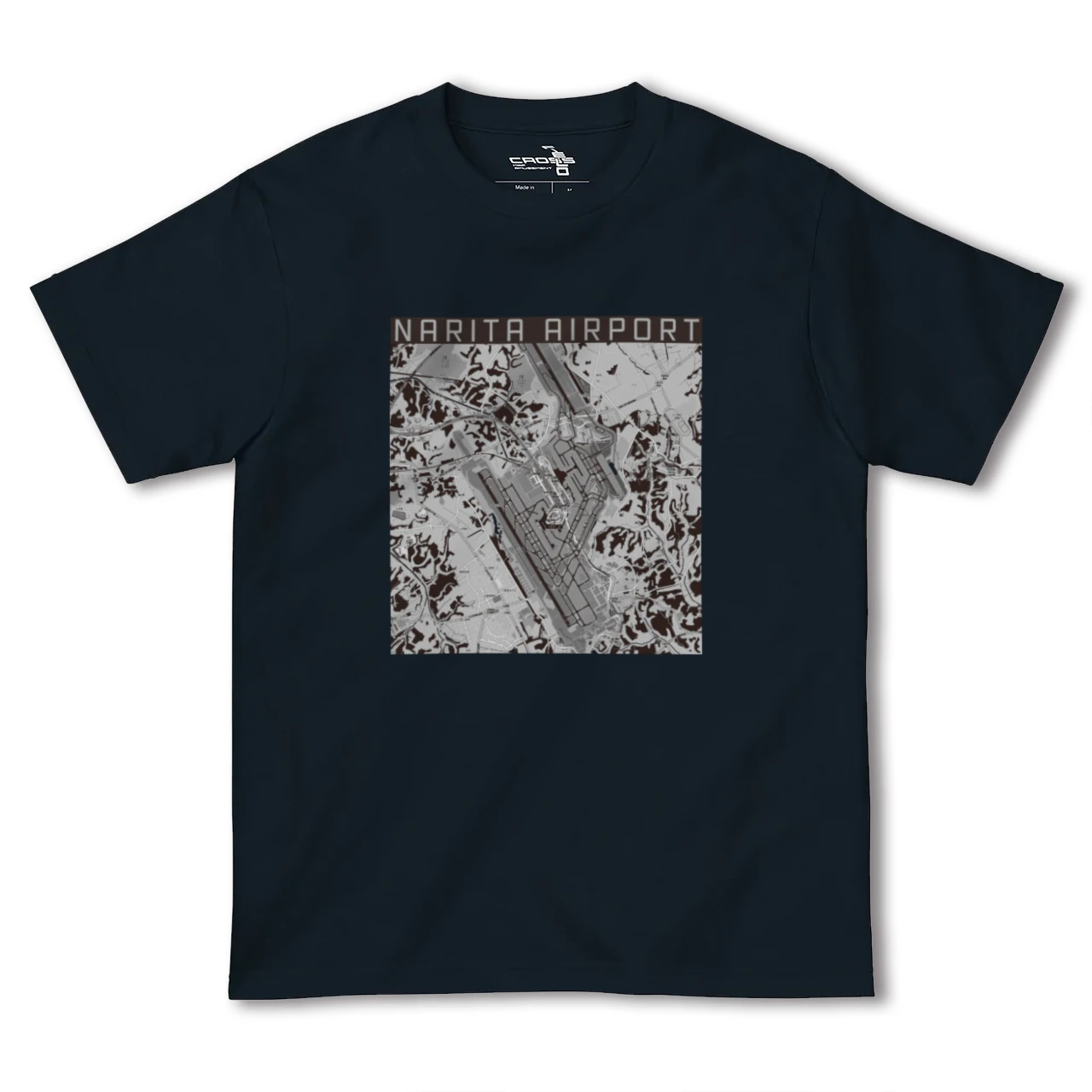 【成田空港(千葉県)】地図柄ヘビーウェイトTシャツ