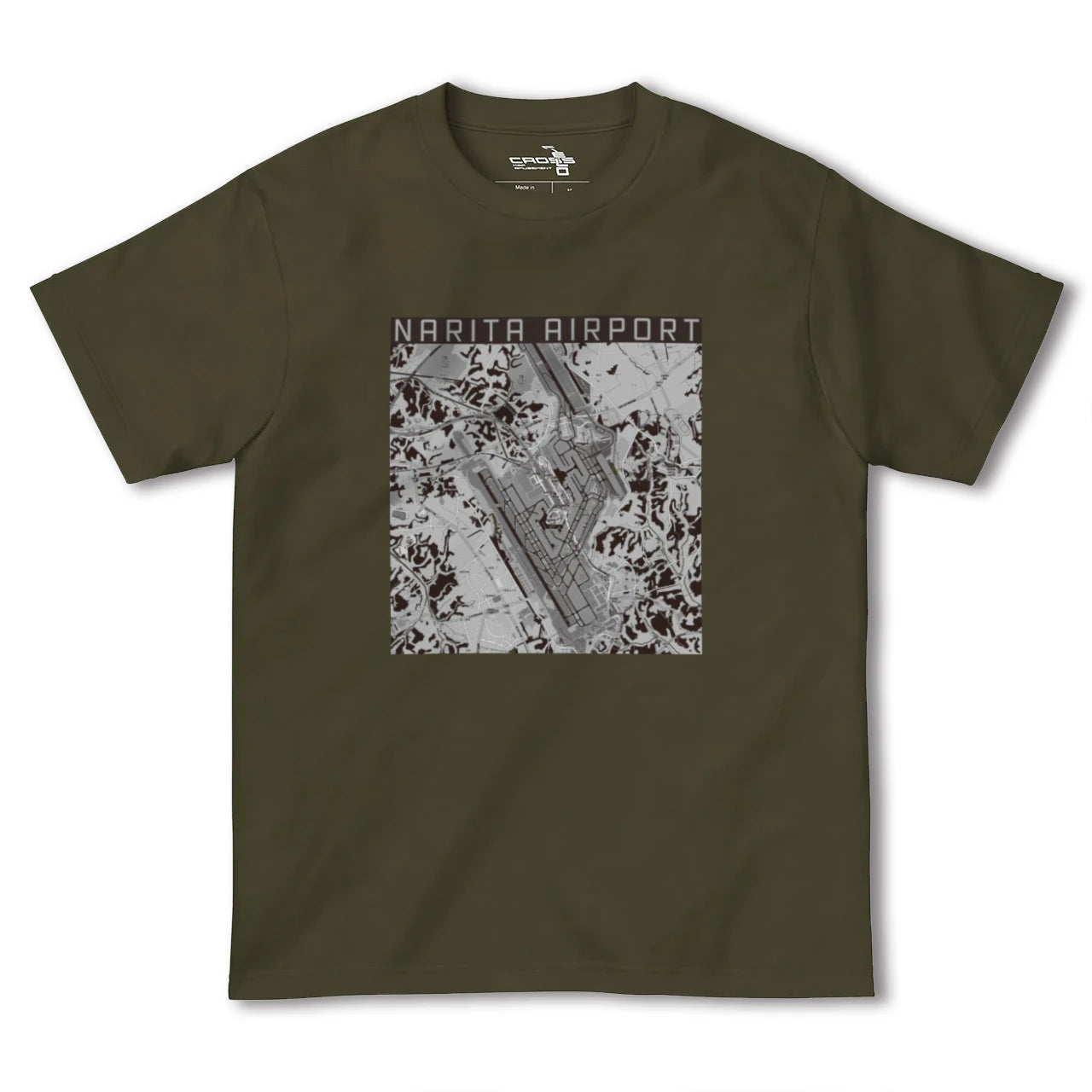 【成田空港(千葉県)】地図柄ヘビーウェイトTシャツ