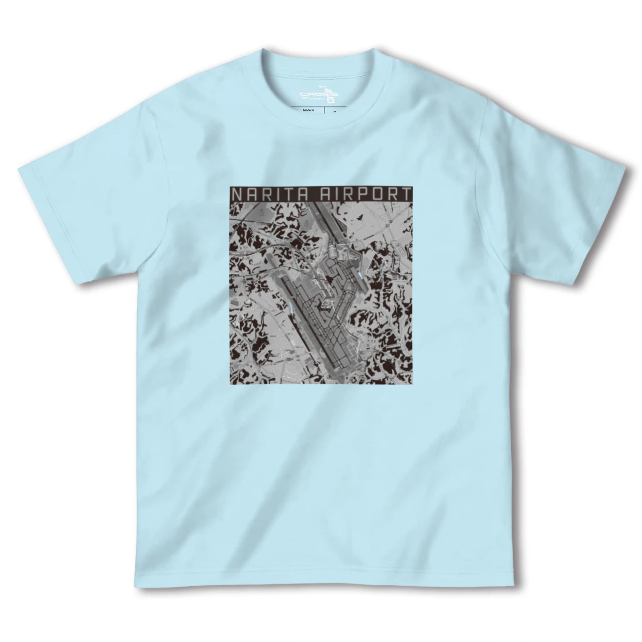 【成田空港(千葉県)】地図柄ヘビーウェイトTシャツ