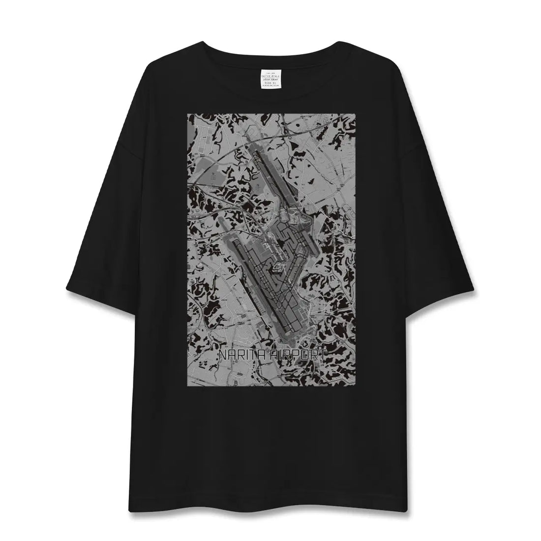 【成田空港(千葉県)】地図柄ビッグシルエットTシャツ