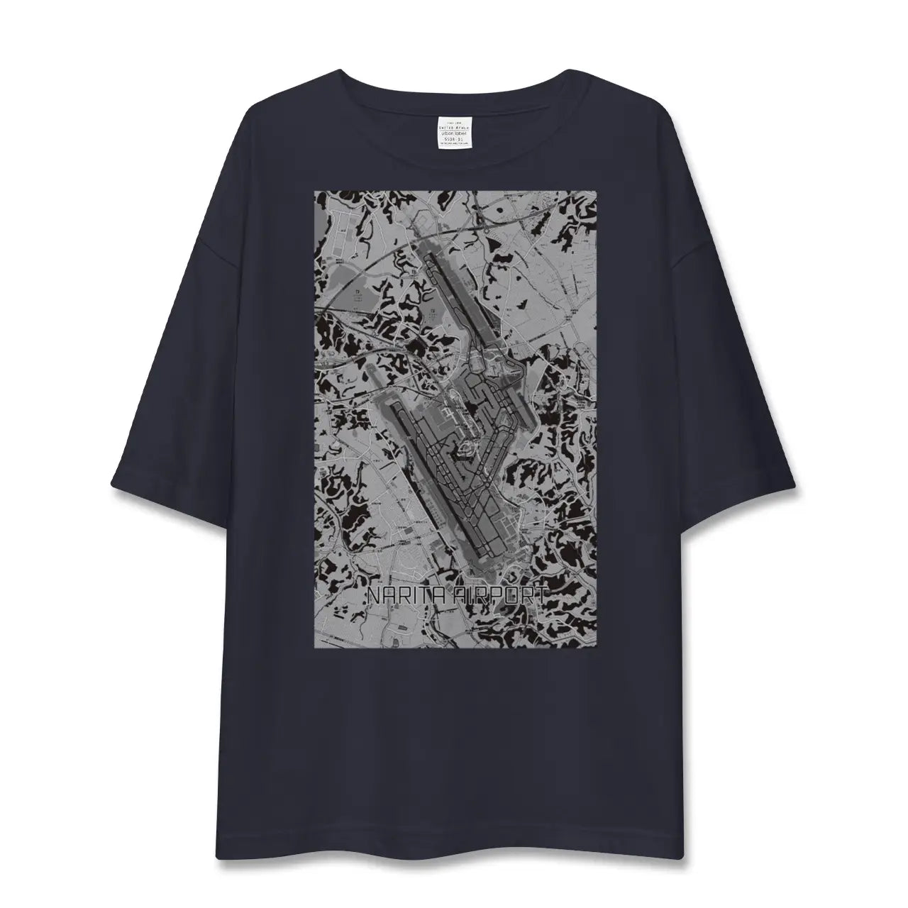 【成田空港(千葉県)】地図柄ビッグシルエットTシャツ