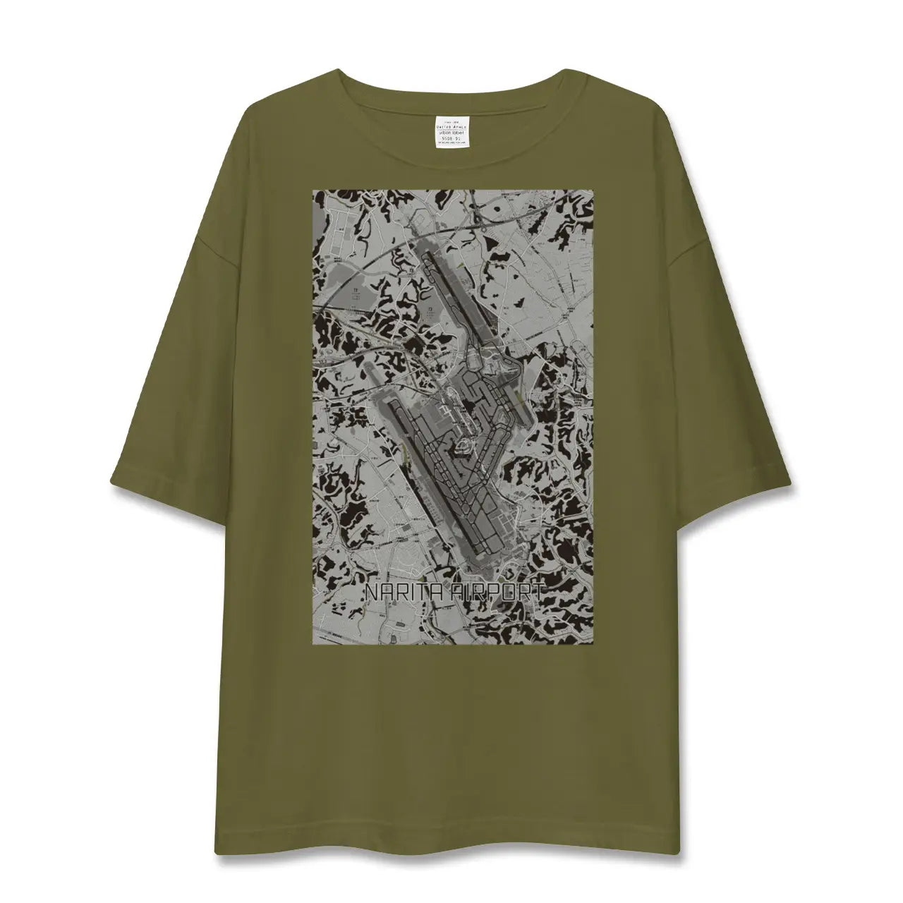【成田空港(千葉県)】地図柄ビッグシルエットTシャツ