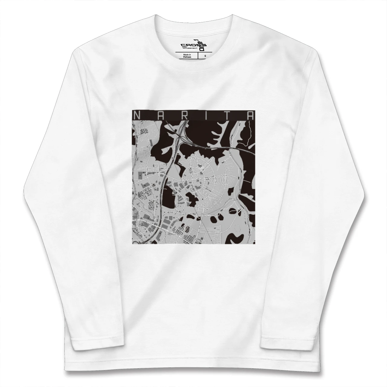 【成田(宮城県)(宮城県)】地図柄ロングスリーブTシャツ