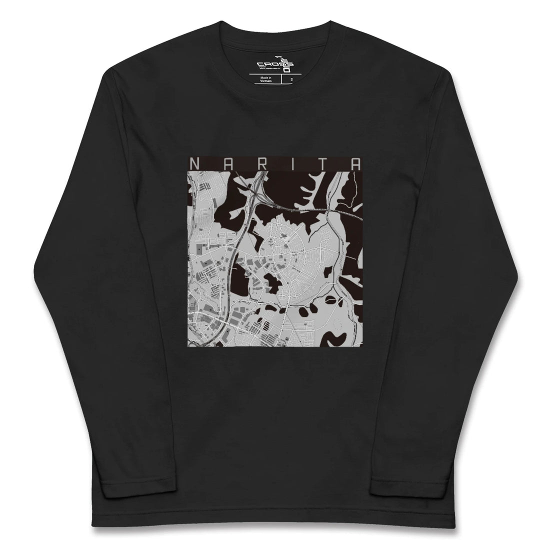 【成田(宮城県)(宮城県)】地図柄ロングスリーブTシャツ