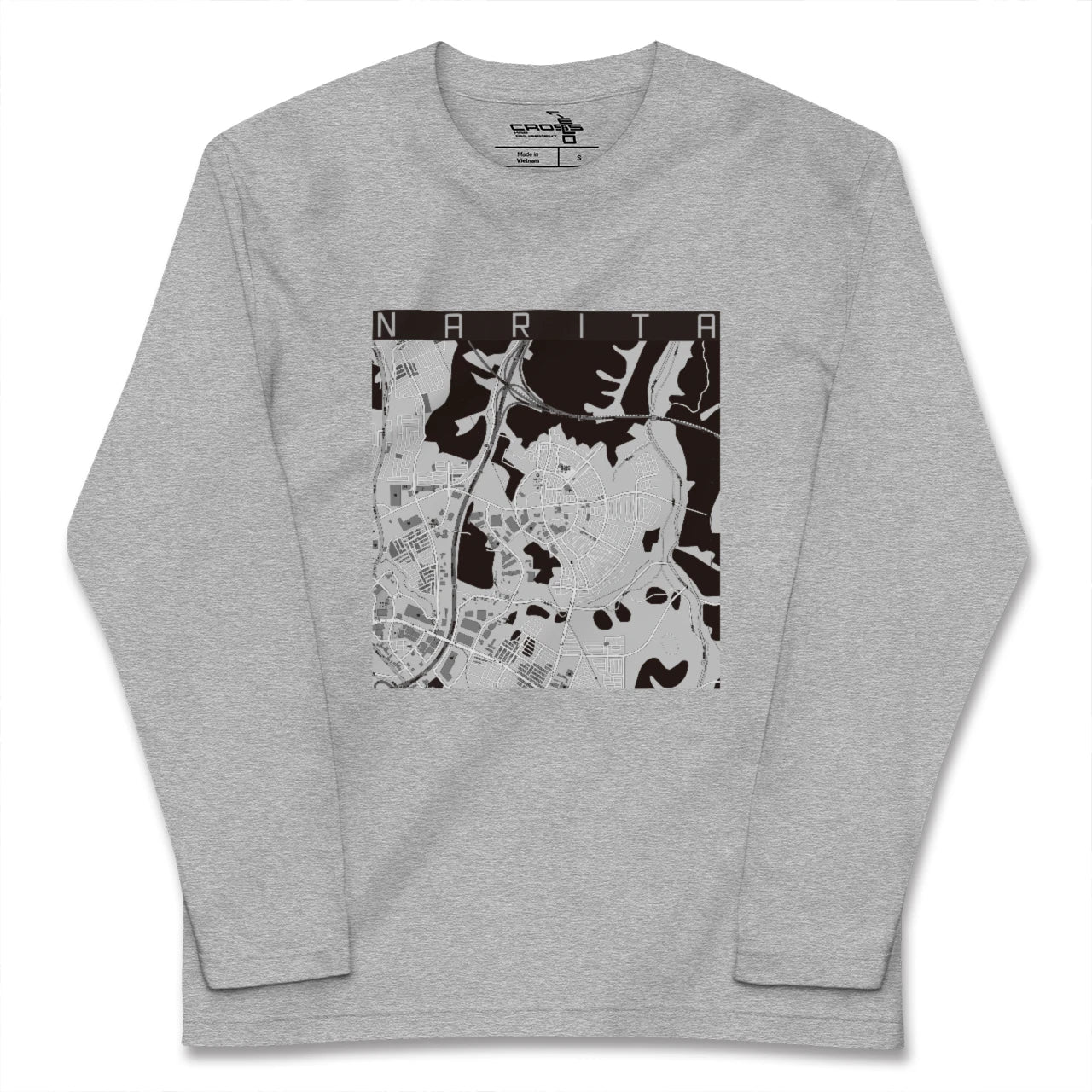 【成田(宮城県)(宮城県)】地図柄ロングスリーブTシャツ