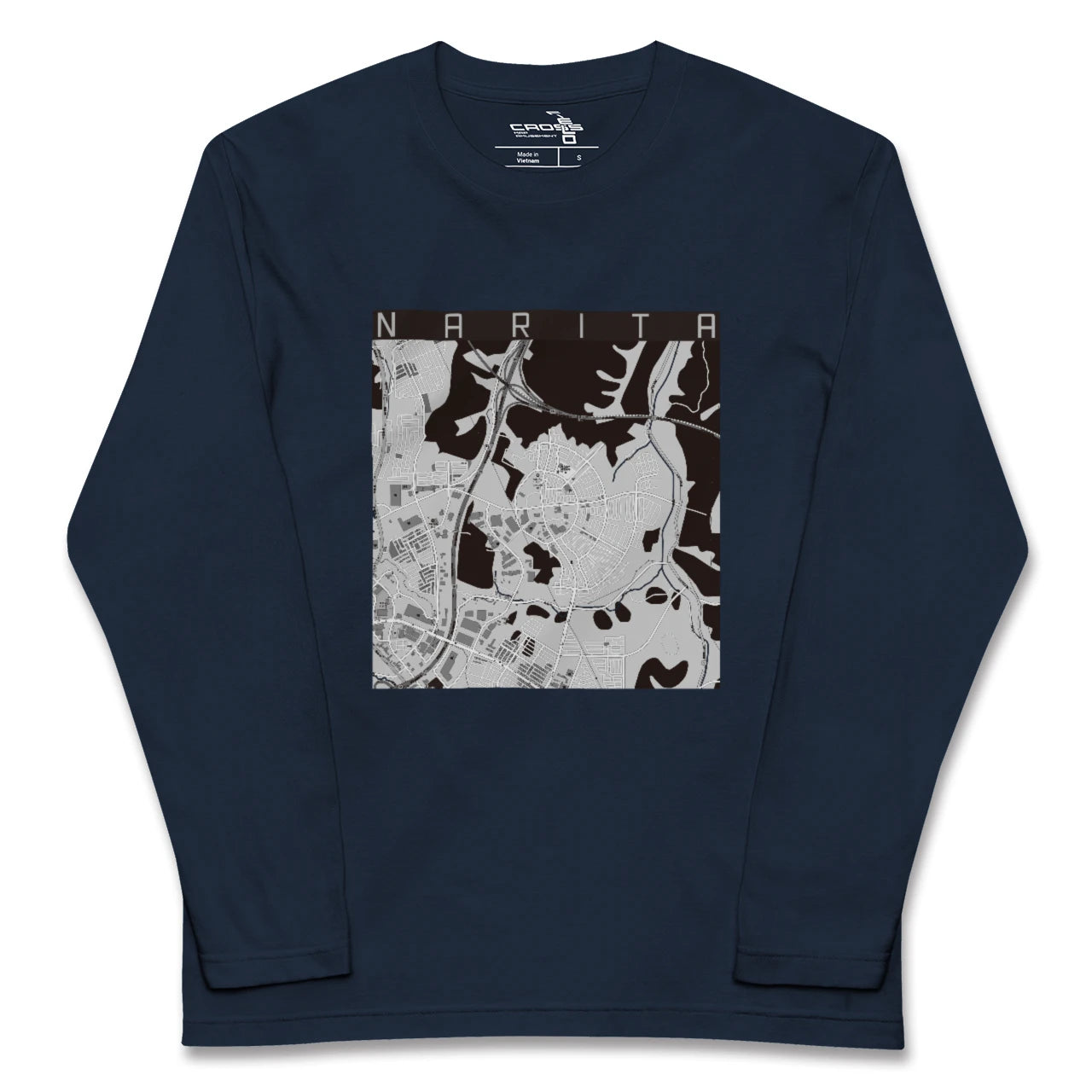 【成田(宮城県)(宮城県)】地図柄ロングスリーブTシャツ