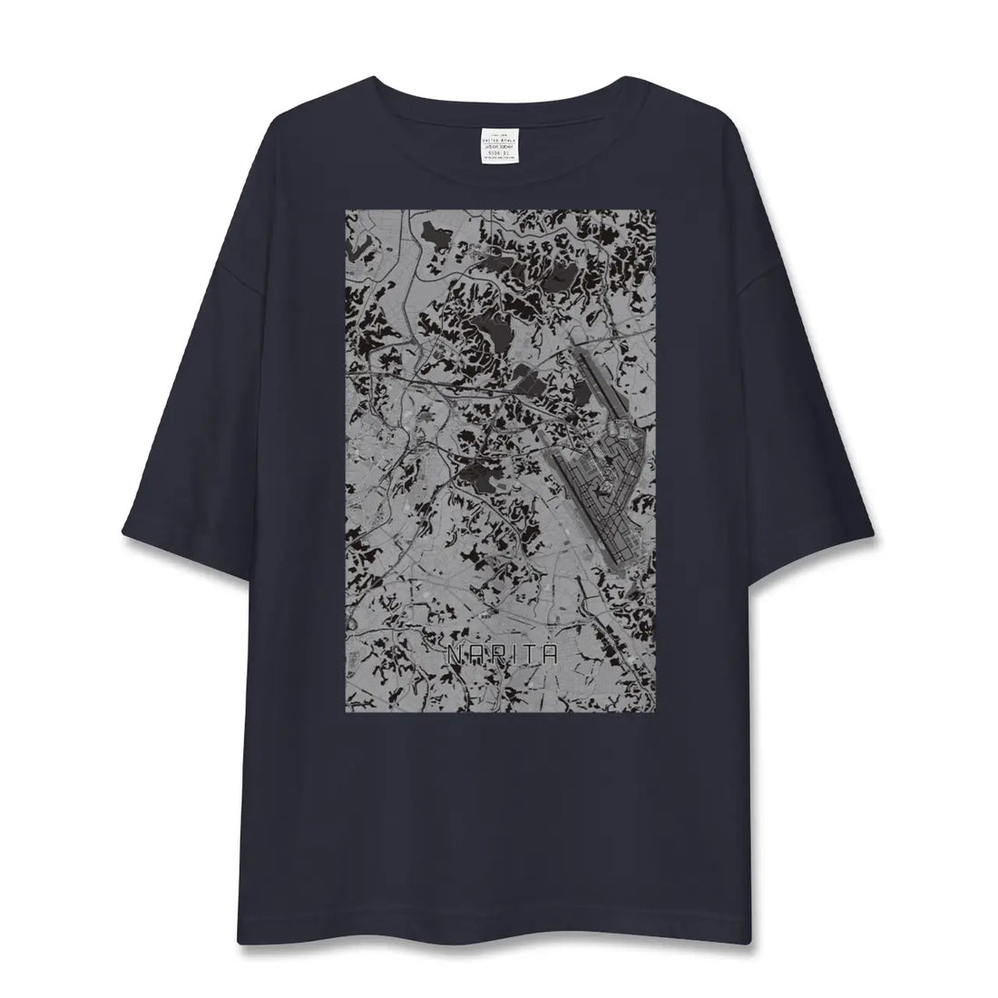 【成田(千葉県)】地図柄ビッグシルエットTシャツ