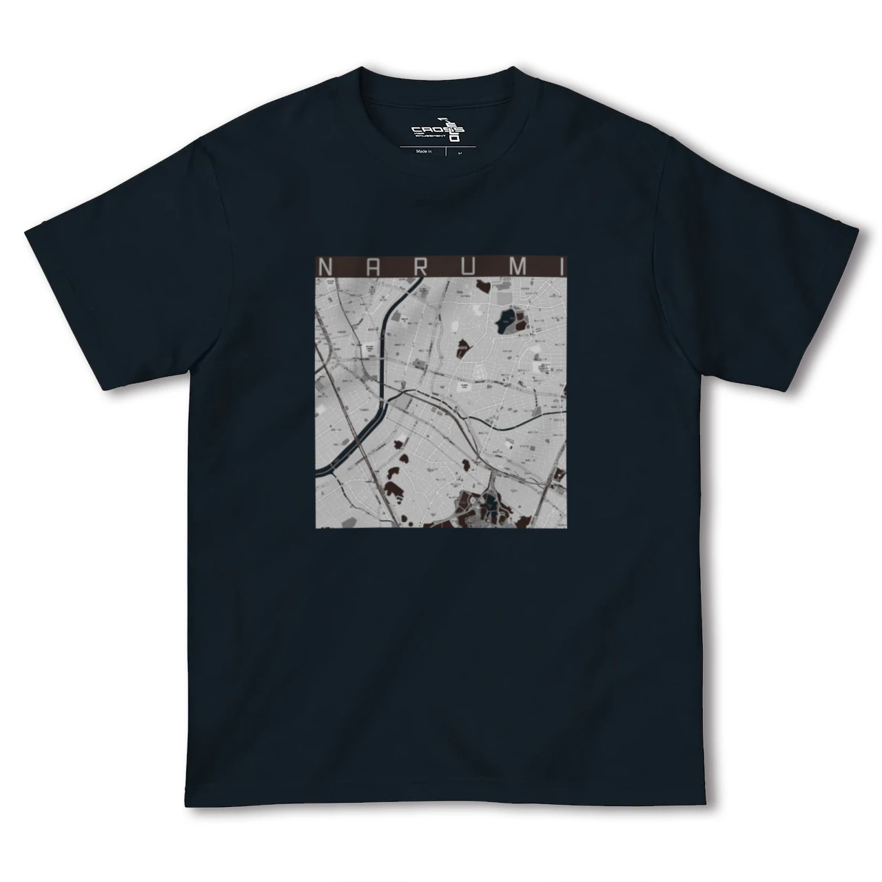 【鳴海(愛知県)】地図柄ヘビーウェイトTシャツ