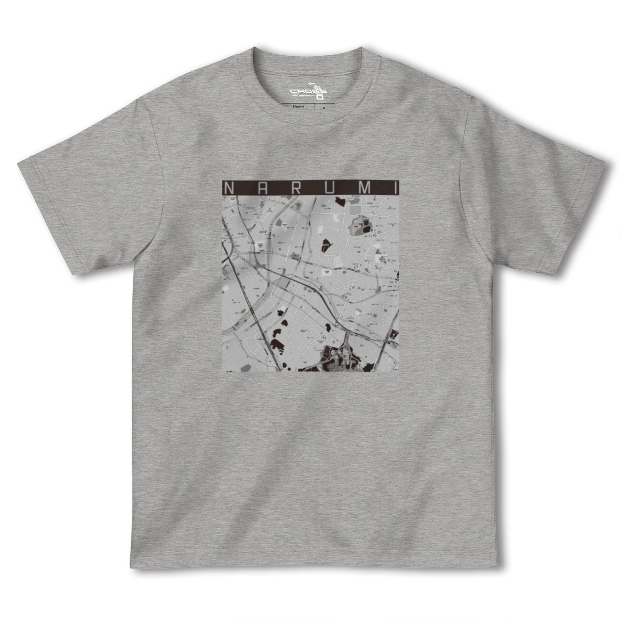 【鳴海(愛知県)】地図柄ヘビーウェイトTシャツ
