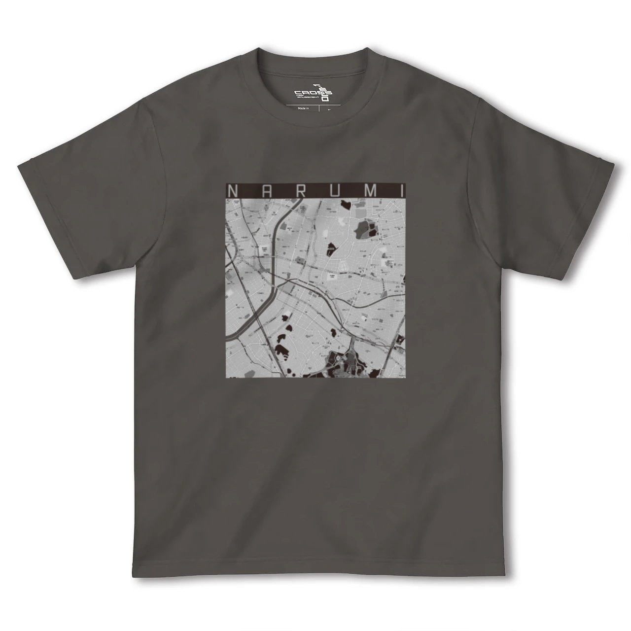 【鳴海(愛知県)】地図柄ヘビーウェイトTシャツ