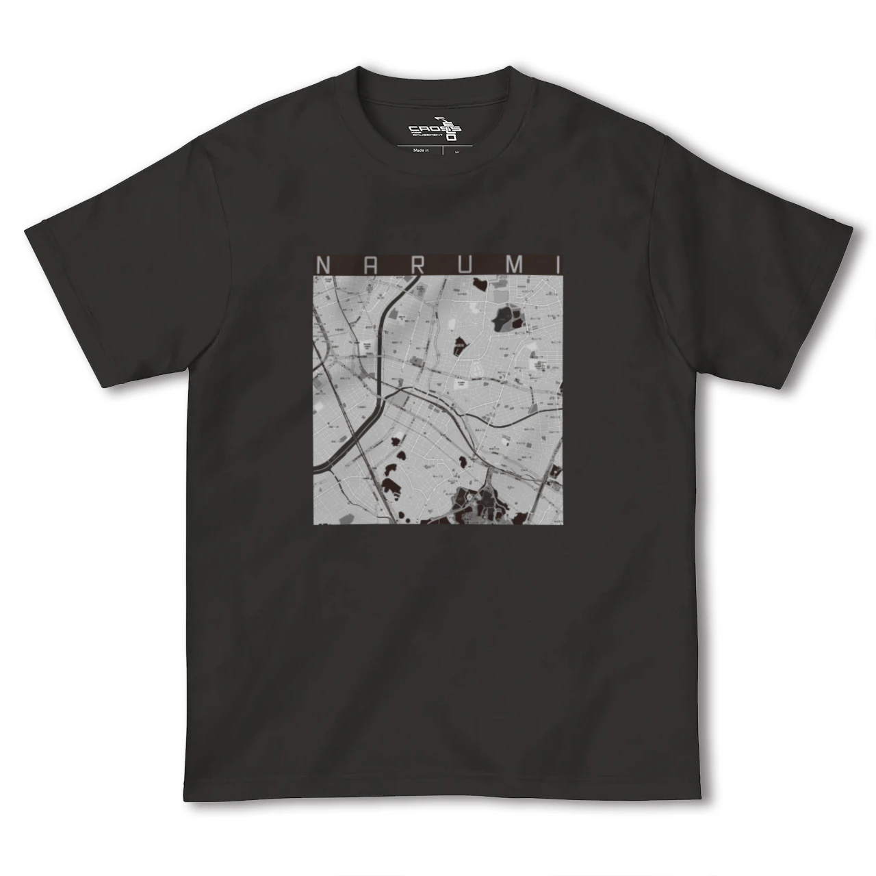 【鳴海(愛知県)】地図柄ヘビーウェイトTシャツ