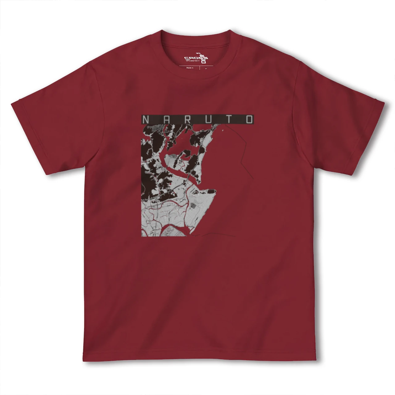 【鳴門(徳島県)】地図柄ヘビーウェイトTシャツ