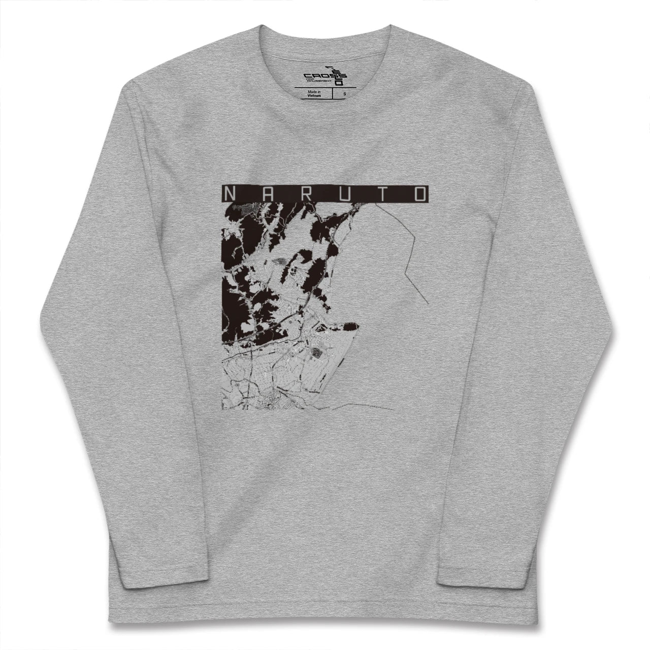 【鳴門(徳島県)】地図柄ロングスリーブTシャツ