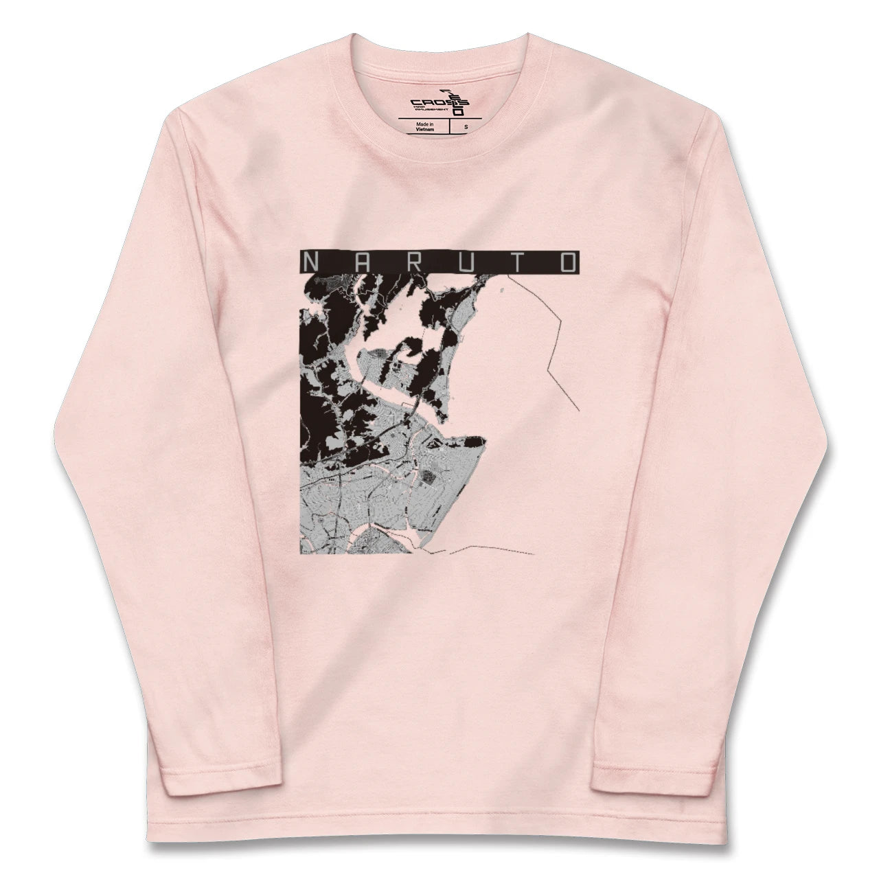 【鳴門(徳島県)】地図柄ロングスリーブTシャツ