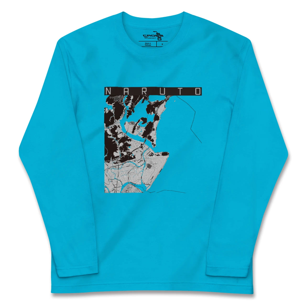 【鳴門(徳島県)】地図柄ロングスリーブTシャツ