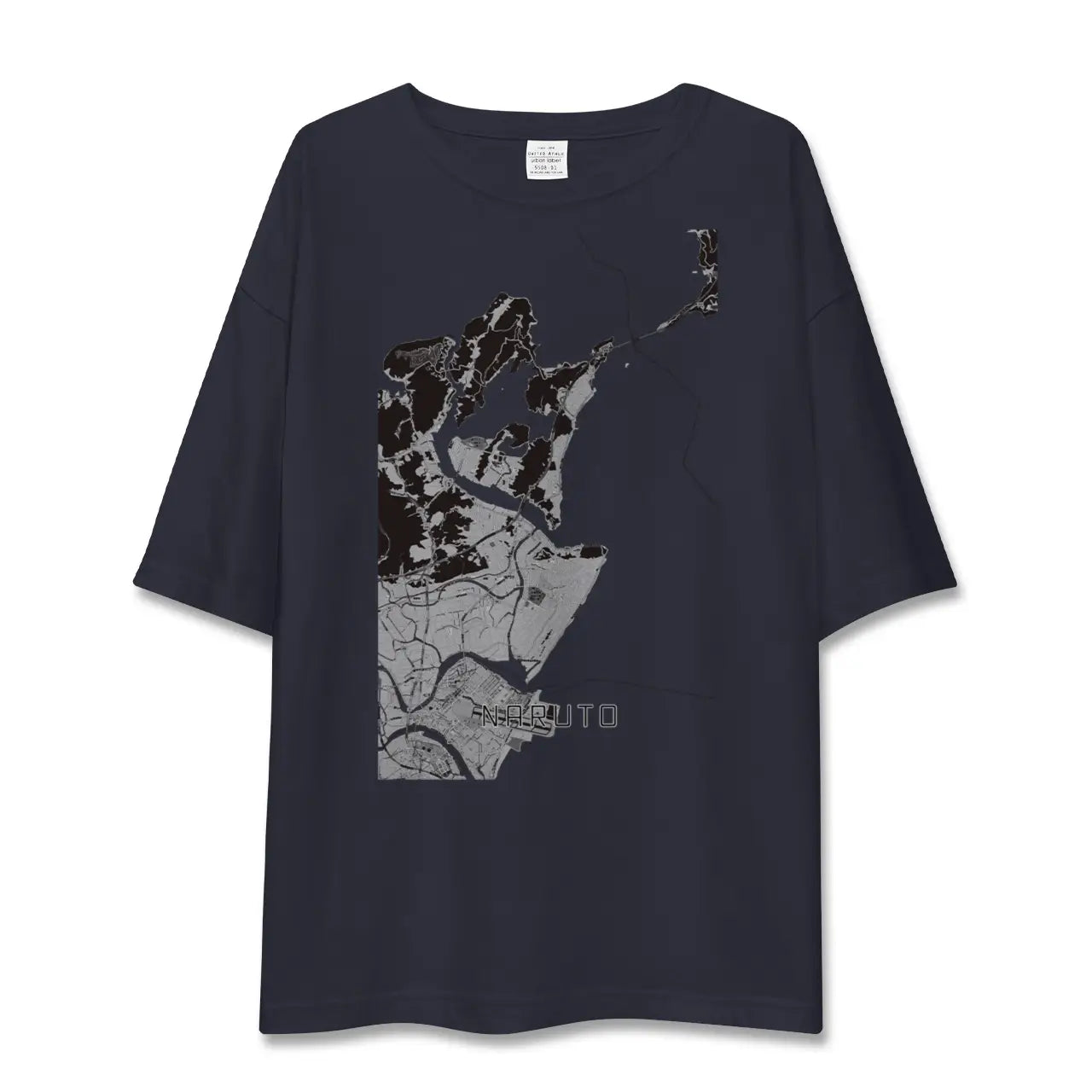 【鳴門(徳島県)】地図柄ビッグシルエットTシャツ