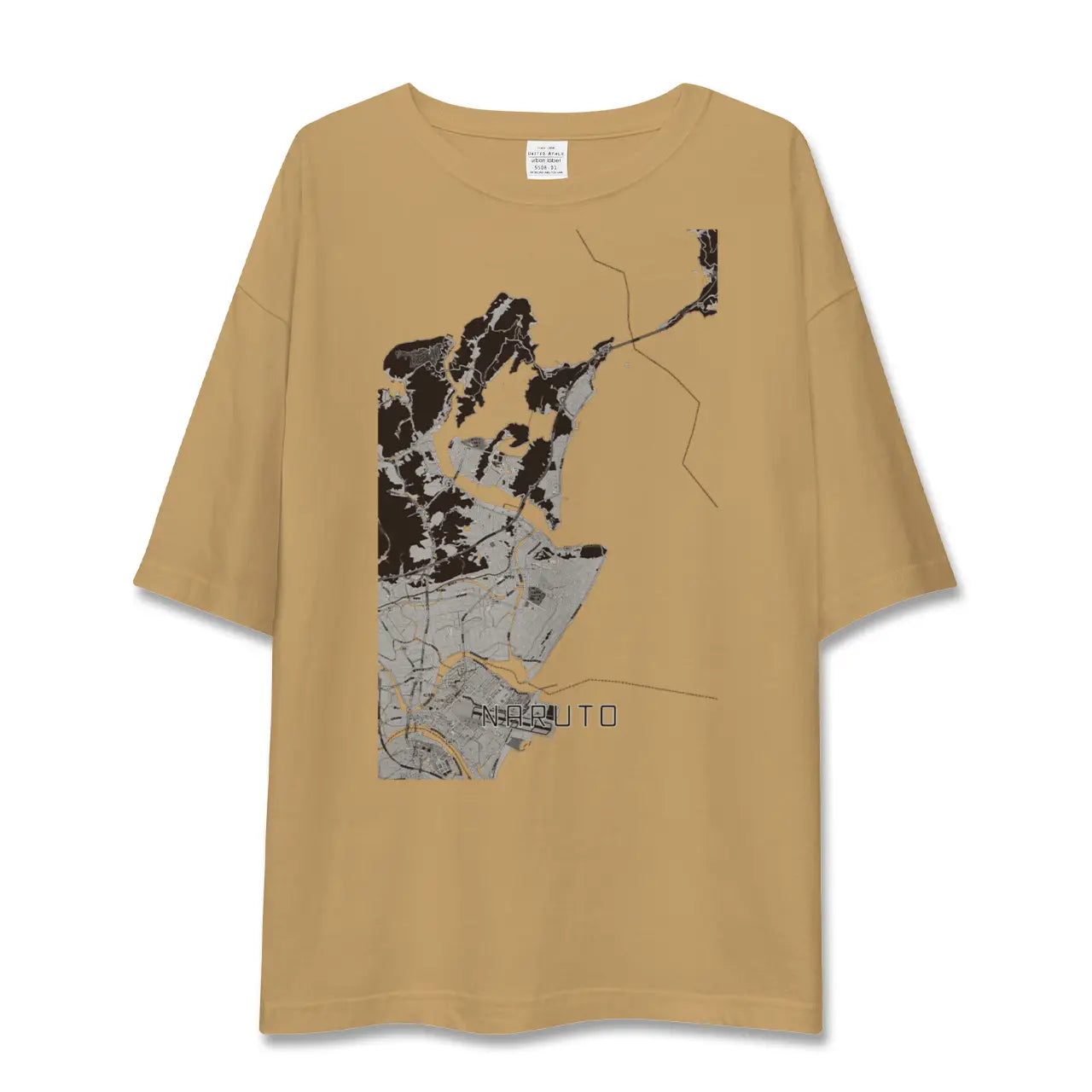 【鳴門(徳島県)】地図柄ビッグシルエットTシャツ