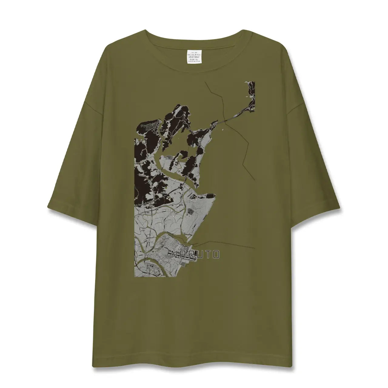 【鳴門(徳島県)】地図柄ビッグシルエットTシャツ