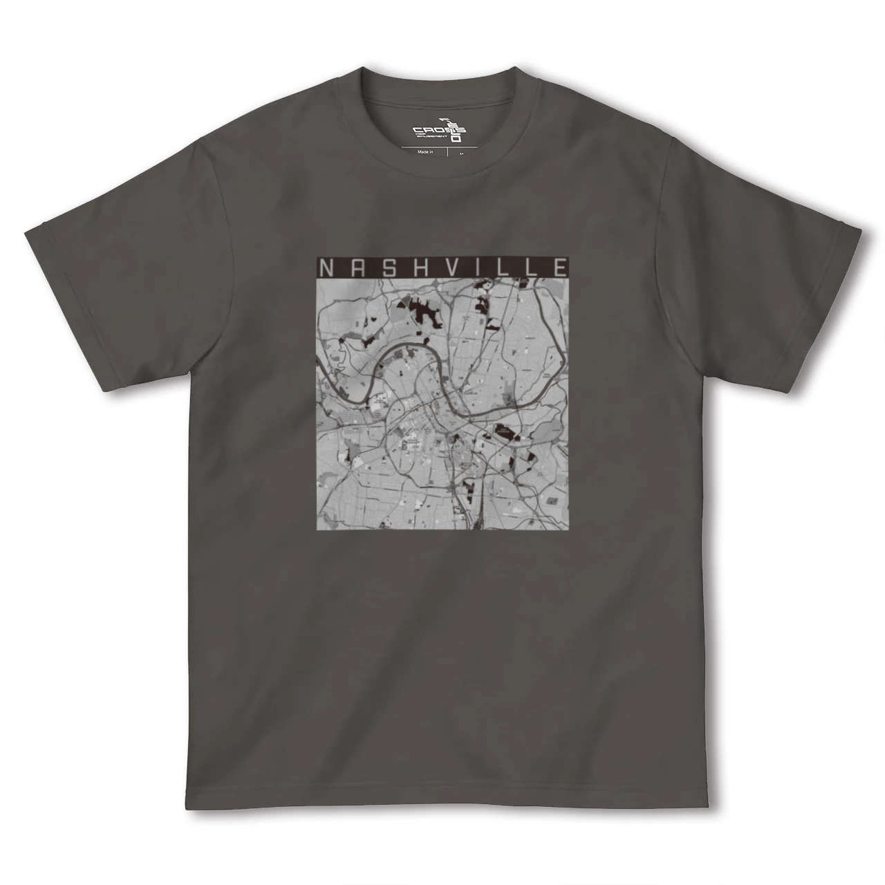 【ナッシュビル(アメリカ)】地図柄ヘビーウェイトTシャツ