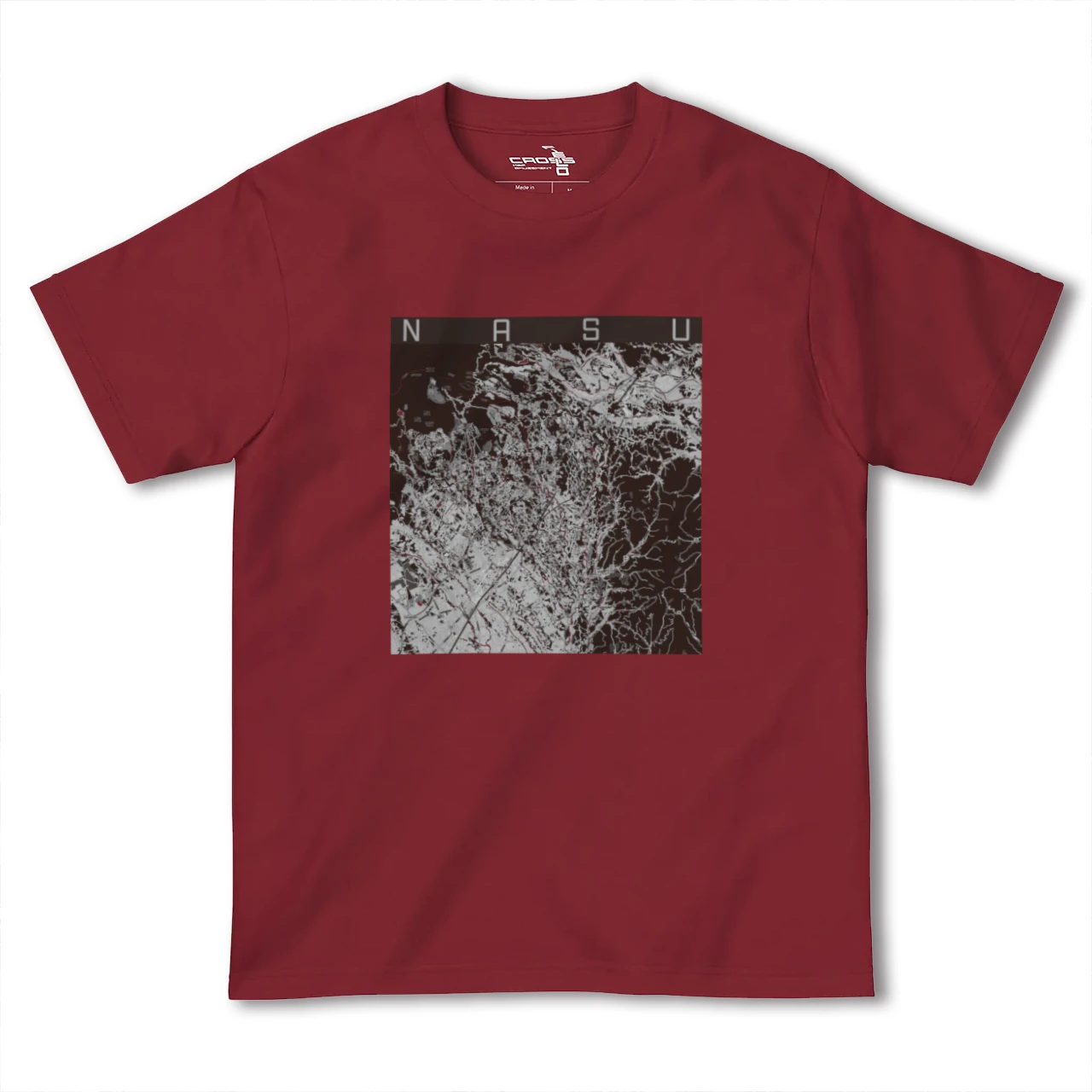 【那須(栃木県)】地図柄ヘビーウェイトTシャツ