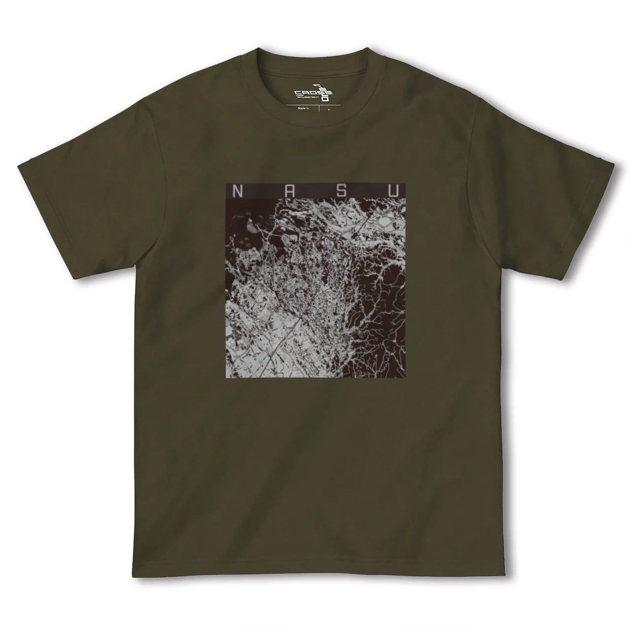【那須(栃木県)】地図柄ヘビーウェイトTシャツ