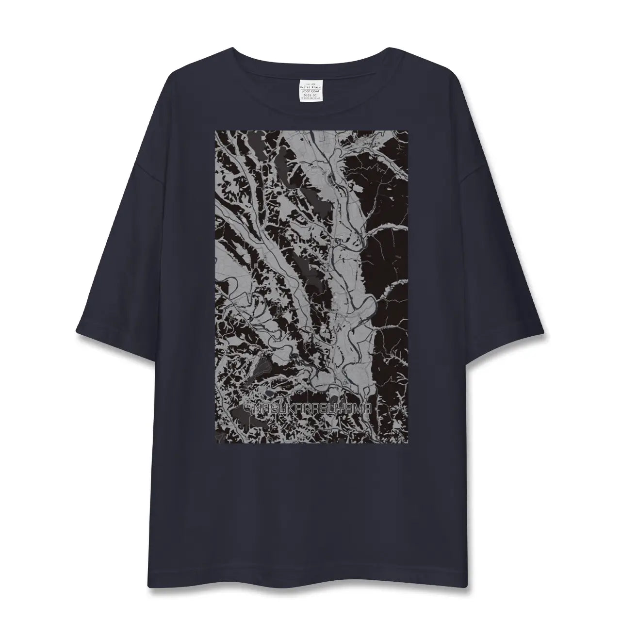 【那須烏山(栃木県)】地図柄ビッグシルエットTシャツ