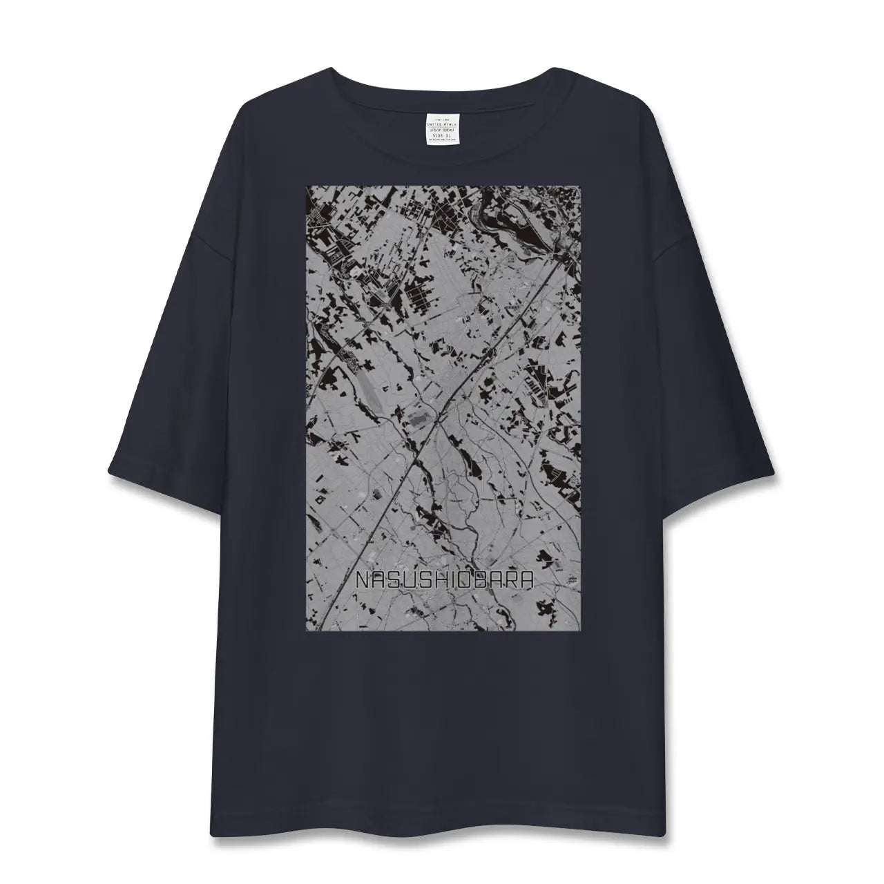 【那須塩原(栃木県)】地図柄ビッグシルエットTシャツ
