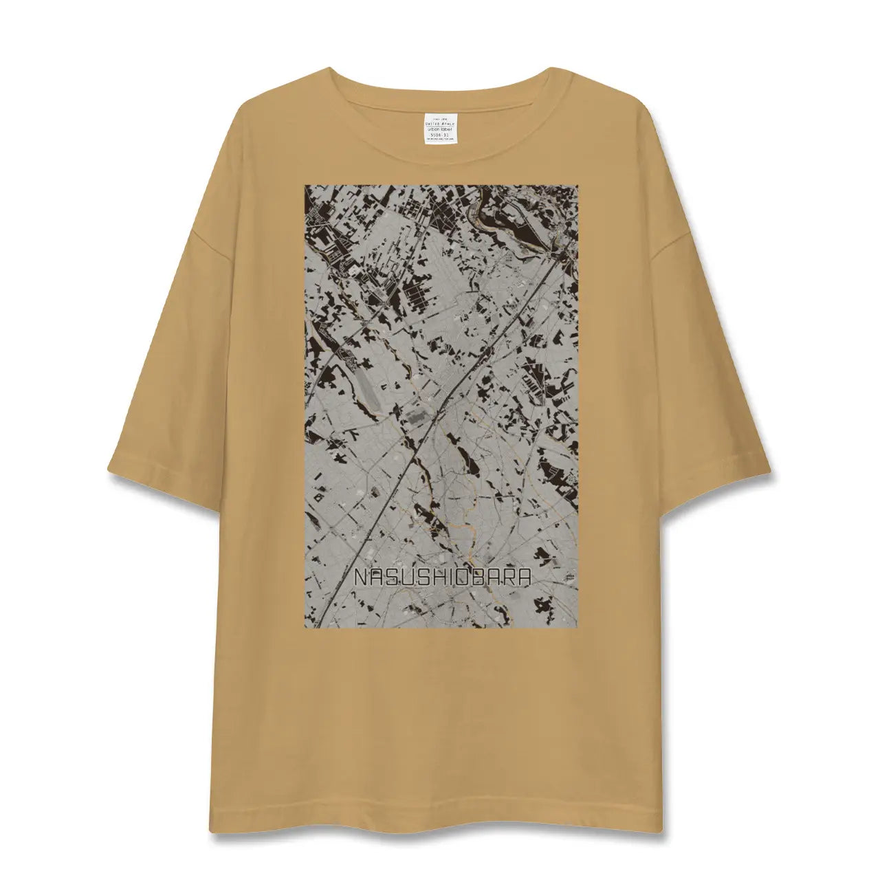 【那須塩原(栃木県)】地図柄ビッグシルエットTシャツ