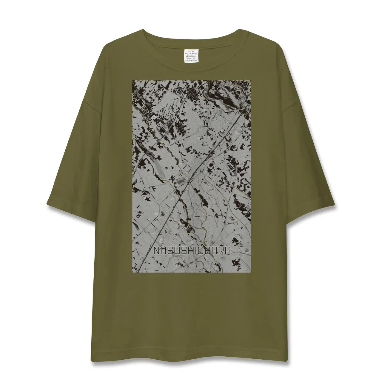 【那須塩原(栃木県)】地図柄ビッグシルエットTシャツ