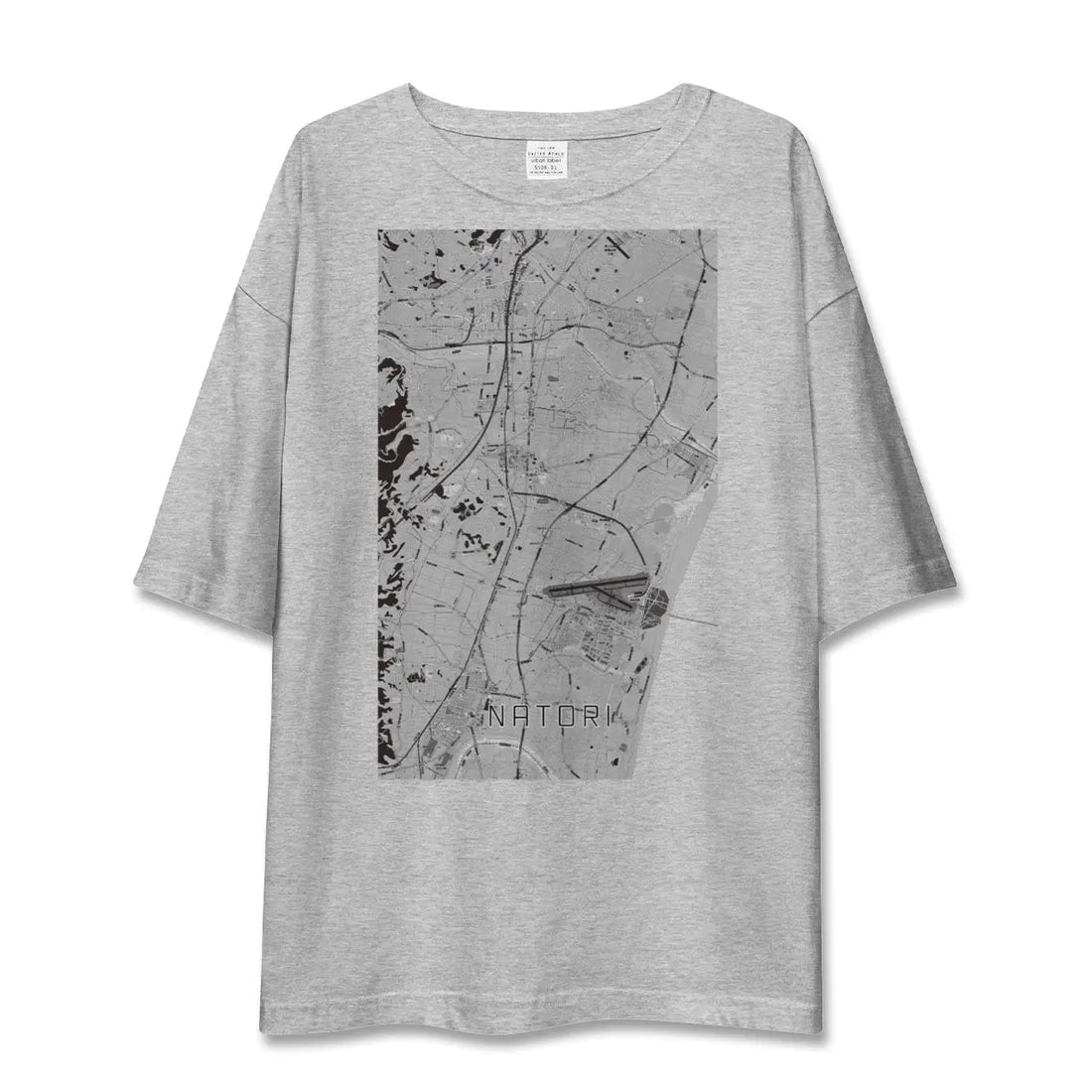 【名取(宮城県)】地図柄ビッグシルエットTシャツ