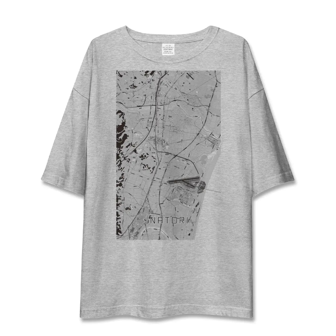 【名取(宮城県)】地図柄ビッグシルエットTシャツ
