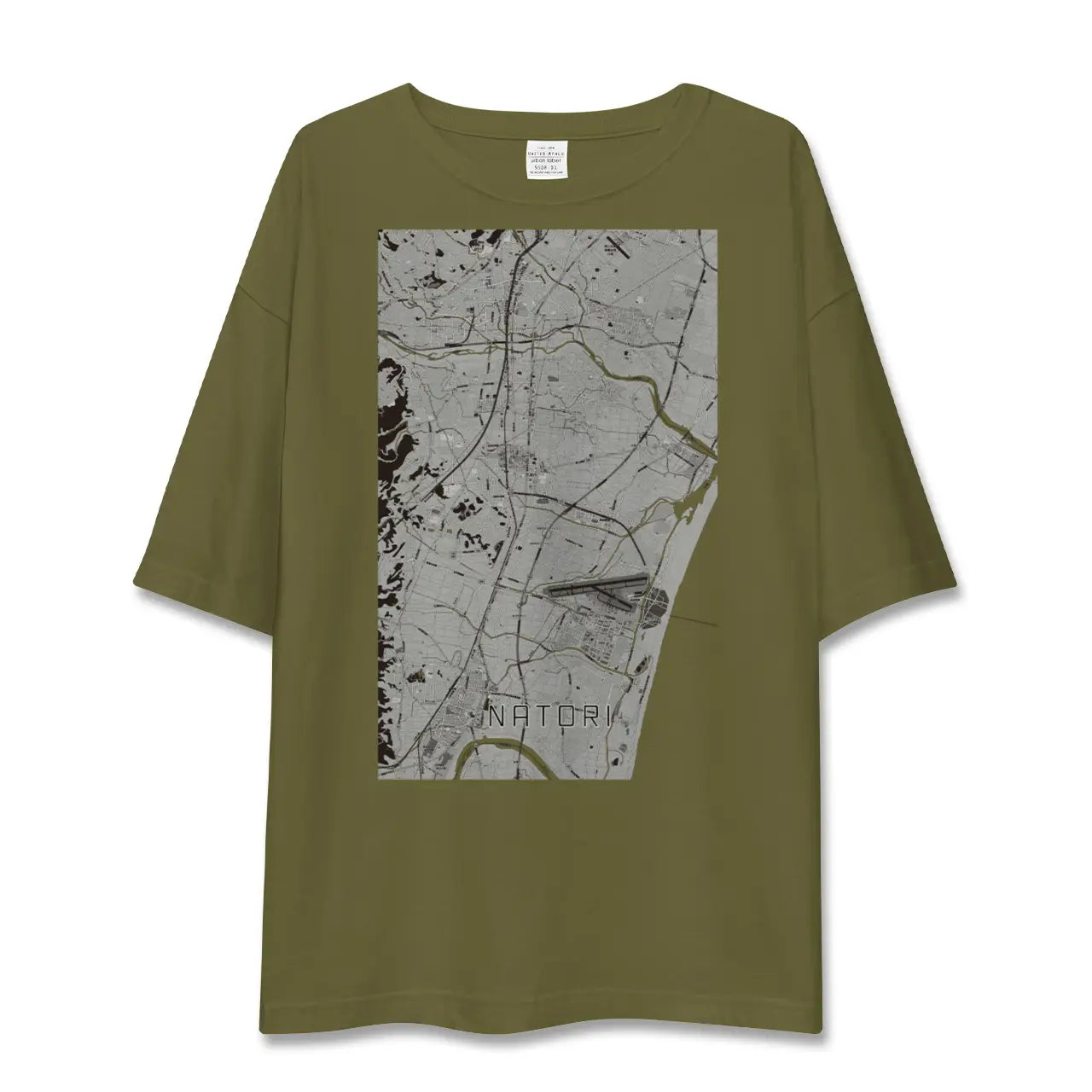 【名取(宮城県)】地図柄ビッグシルエットTシャツ