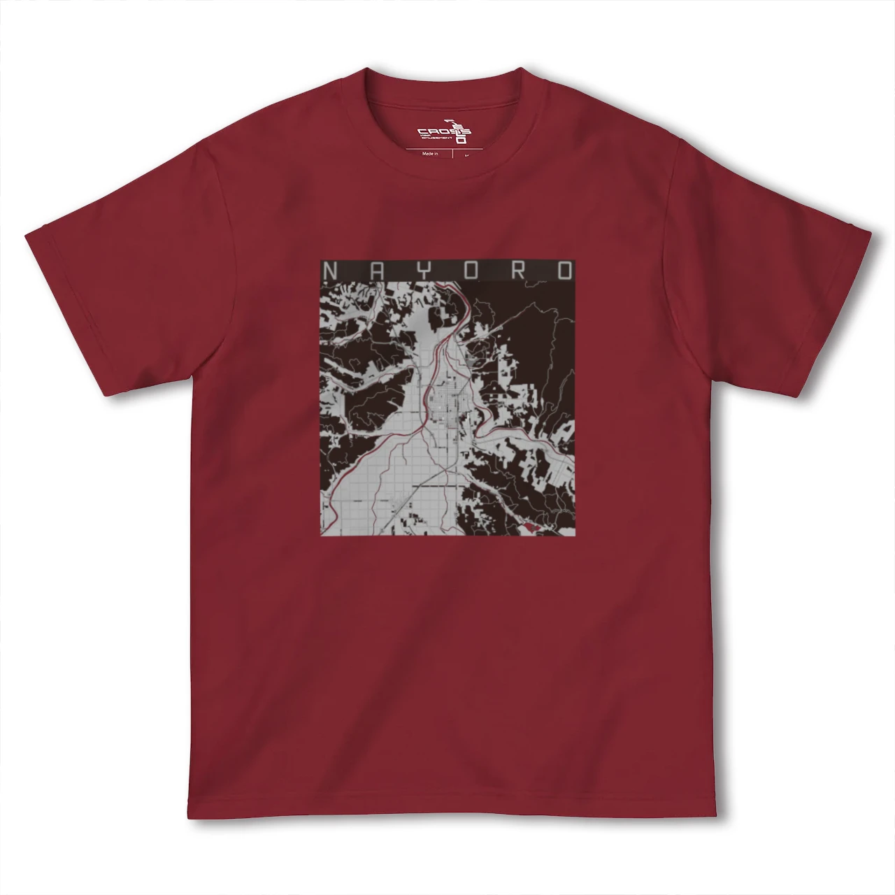 【名寄(北海道)】地図柄ヘビーウェイトTシャツ