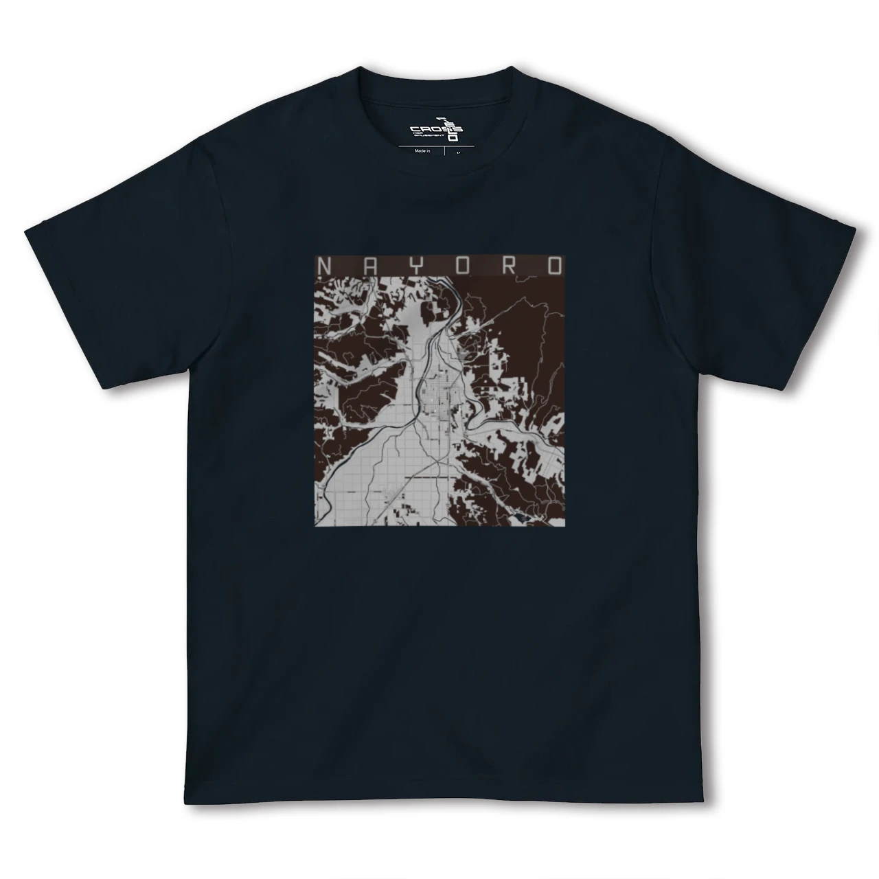 【名寄(北海道)】地図柄ヘビーウェイトTシャツ
