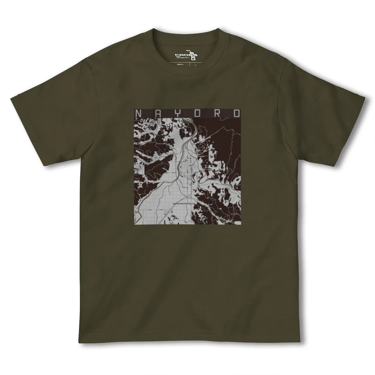 【名寄(北海道)】地図柄ヘビーウェイトTシャツ