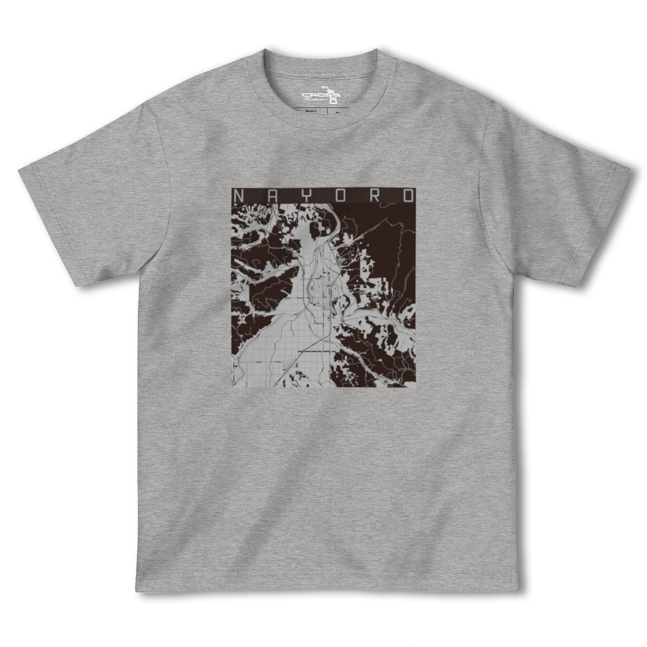 【名寄(北海道)】地図柄ヘビーウェイトTシャツ