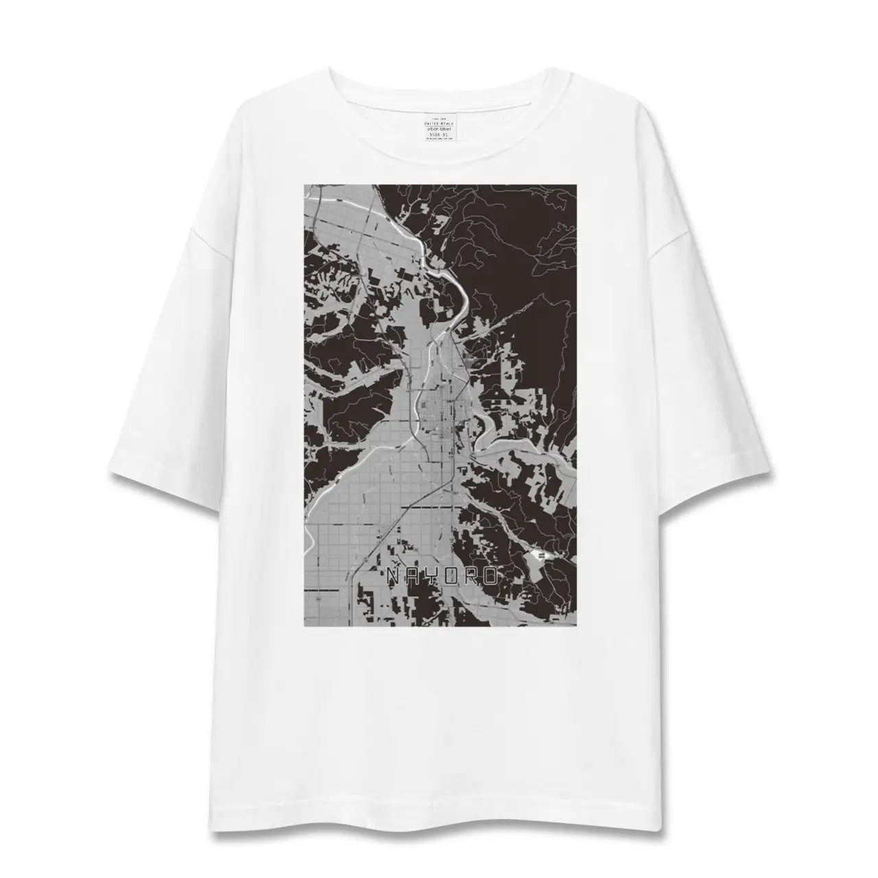 【名寄(北海道)】地図柄ビッグシルエットTシャツ