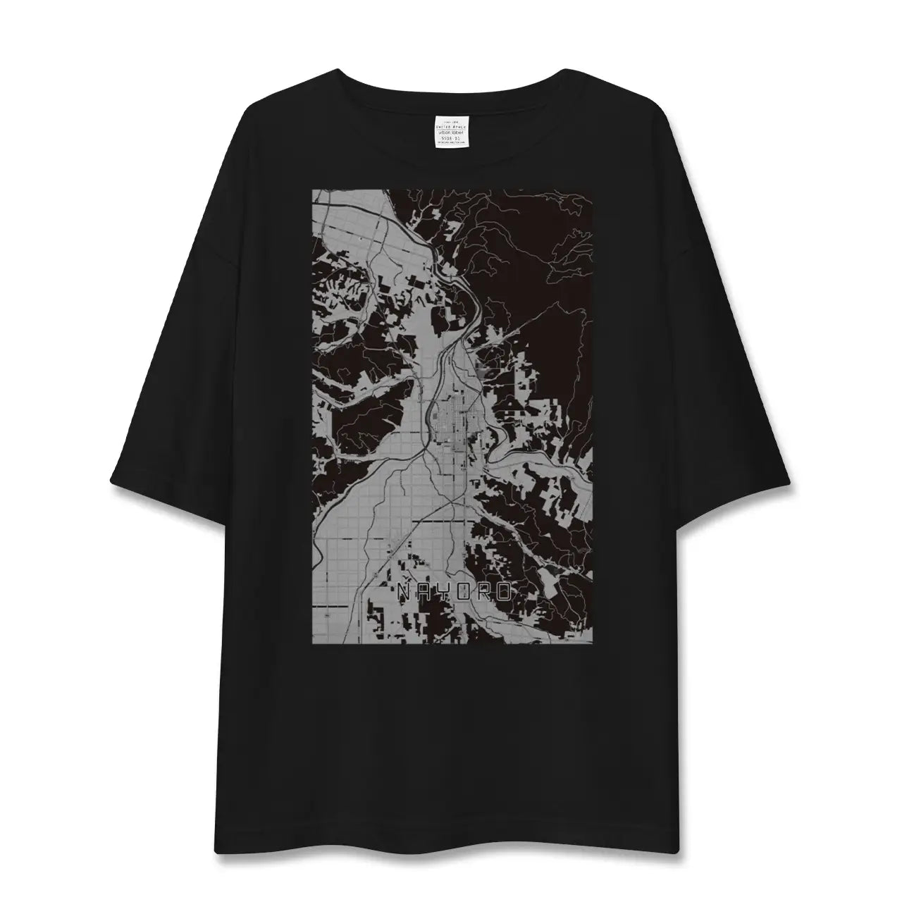 【名寄(北海道)】地図柄ビッグシルエットTシャツ