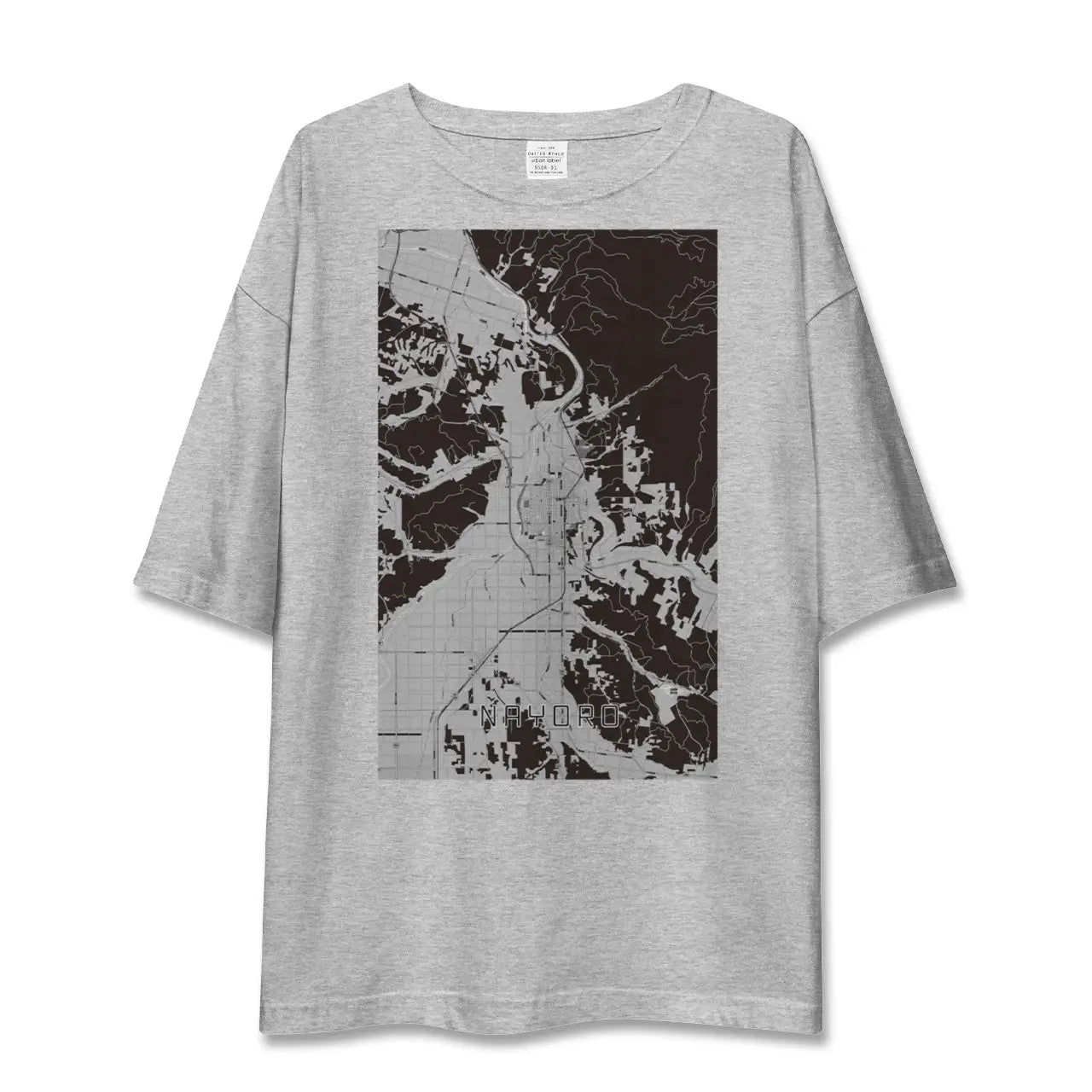 【名寄(北海道)】地図柄ビッグシルエットTシャツ